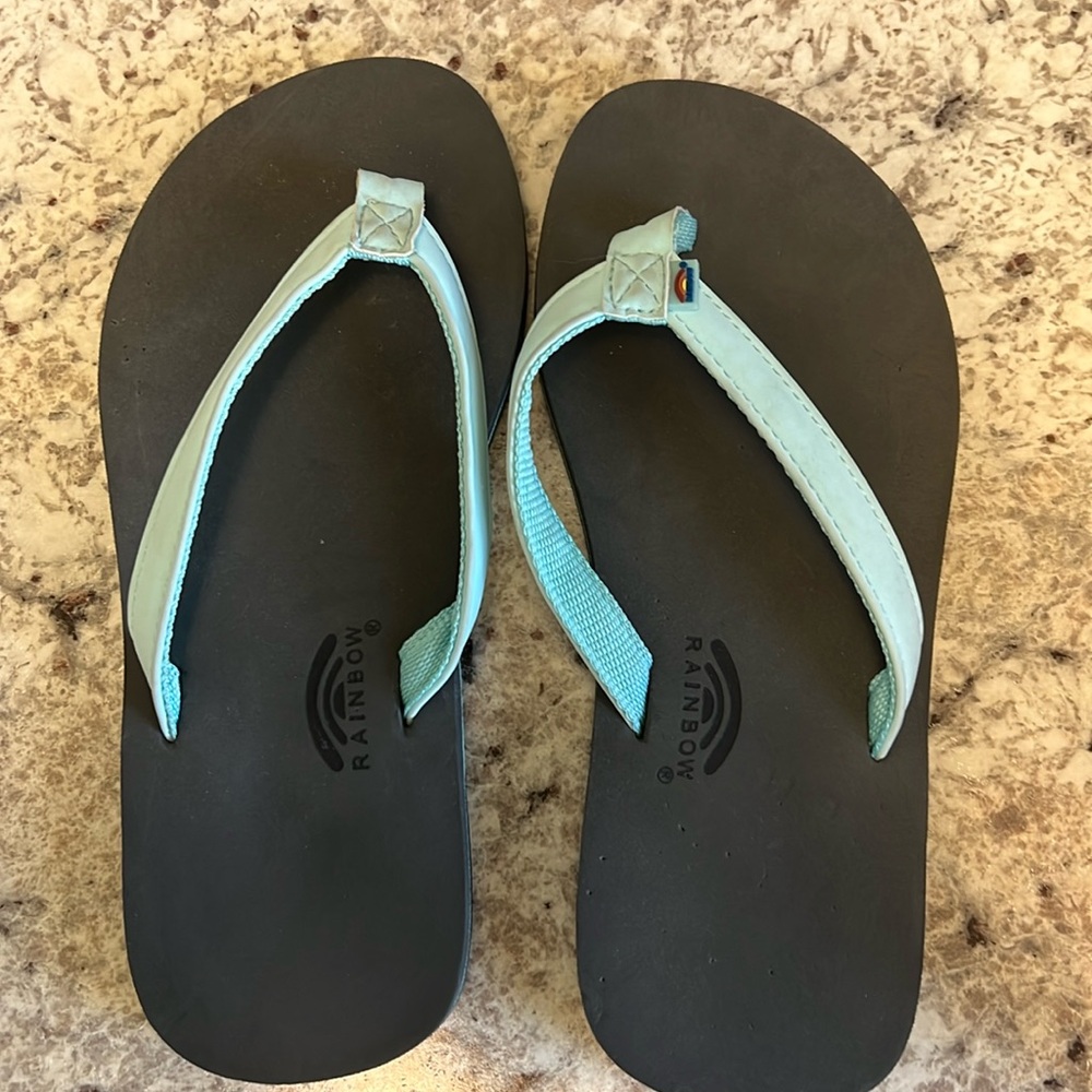 Rainbow Flip Flops